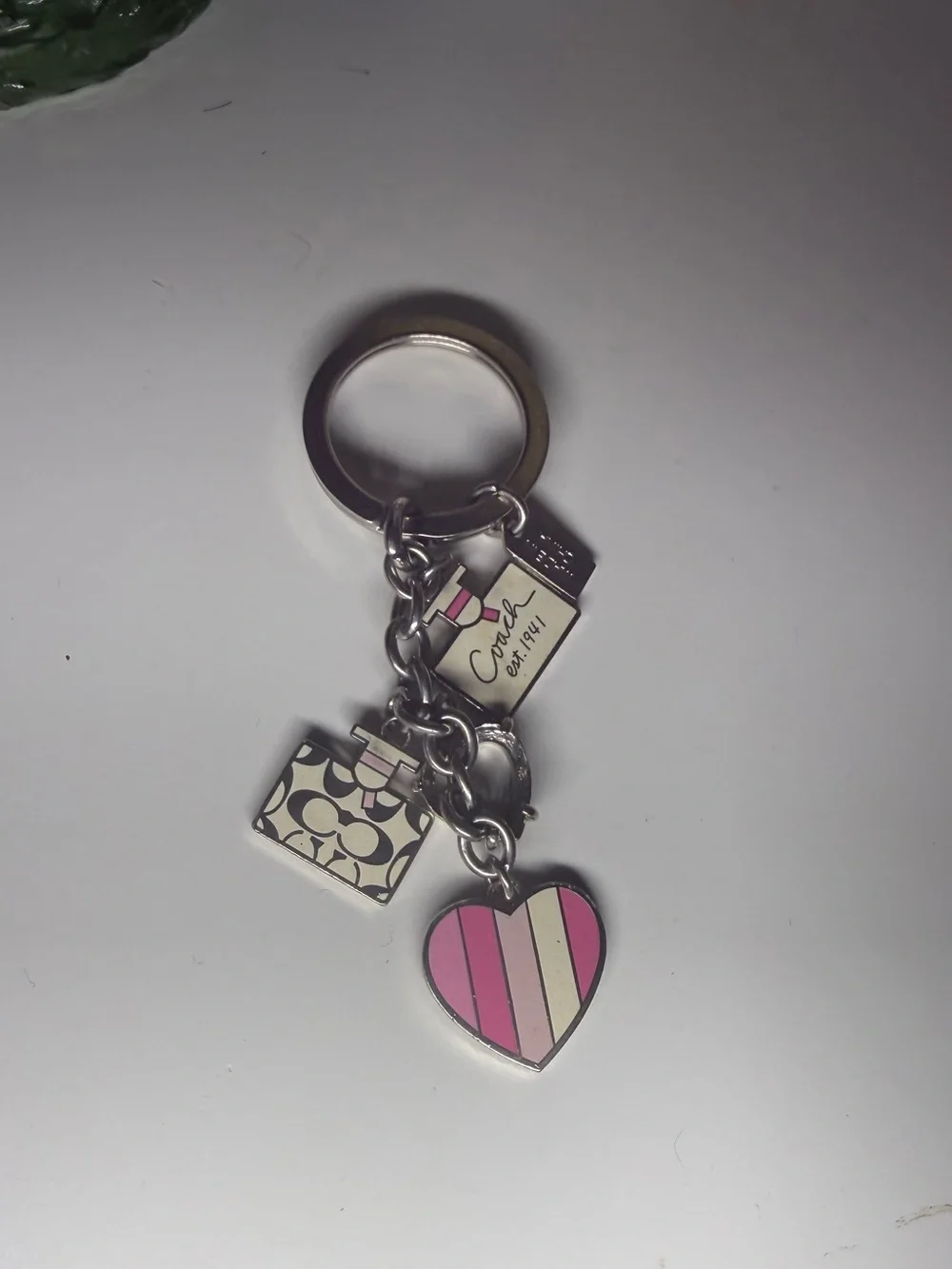 Coach Breast Cancer Awareness Keychain Fob Multi Purse Charms